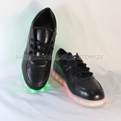 Colorful Simulation LED Shoes 2015 Men Women Lights Glowing Luminous Led For adults USB Charging Hombre Mujer XBL036 | Обувь