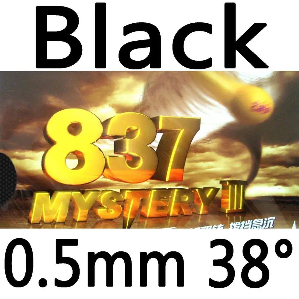 black 0.5mm H38 RITC 729 Дружба 837 Тайна III длинный pips-out Настольный Теннис Пинг Понг резиновый с губкой - Цвет: black 0.5mm H38