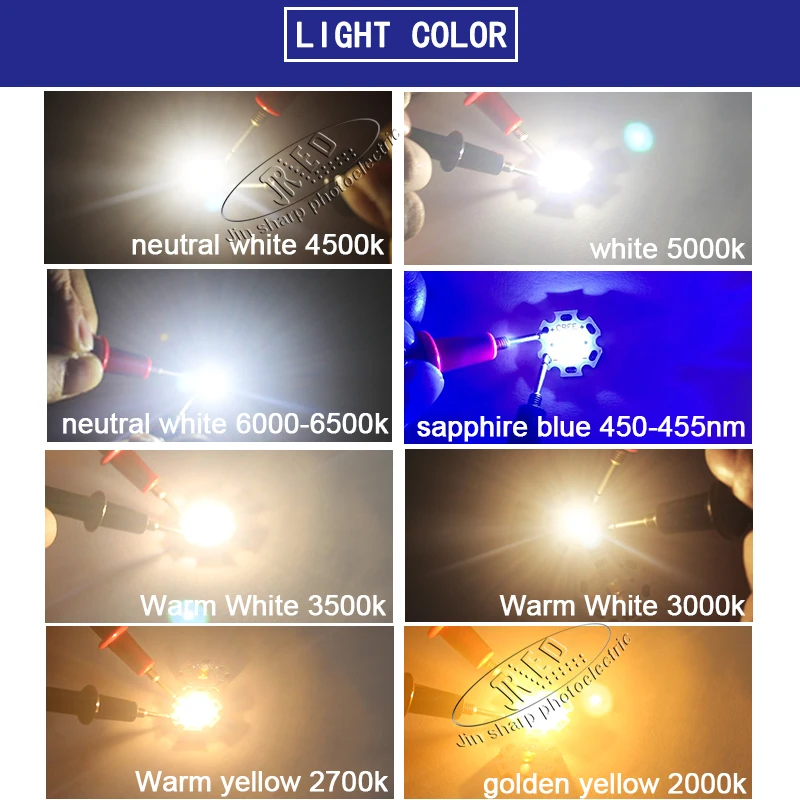 10 шт. Cree XTE XT-E LED 3 Вт 5 белый диод фитиль 6500 к теплый 3500 3000 К нейтральный 4500К