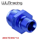 WLR RACING - Male 10AN 10 An Flare to M16x1.5 (мм) метрический прямой фитинг AN10 до M16 * 1,5 порт. Адаптер WLR-SL816-10-163-011