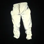 Мужские брюки в стиле хип-хоп, повседневные Светоотражающие спортивные штаны большого размера 3XL