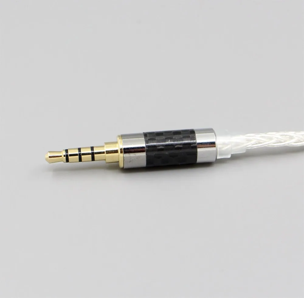 8 ядер 99% чистый Серебристые наушники кабель для AKR03 Roxxane JH Audio JH24 Layla AK380 AK240 LN006404