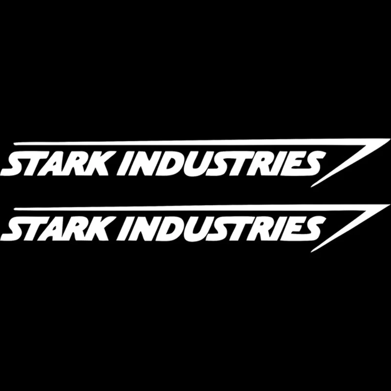 Виниловая наклейка Stark Industries для автомобилей 2 шт. 20*2 5 см стикер в полоску Марвел
