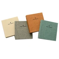 50 pockets cotton and hemp pattern mini photo album book picture case storage for 5 inch photo instax wide film
