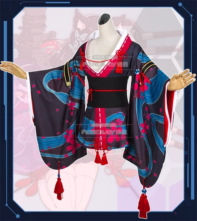 Only Costume Аниме игра Azur Лэйн IJN Fuso военный костюм маскарадный кимоно платье наряд женский Хэллоуин Рождество карнавал полный костюм - Цвет: Only Costume