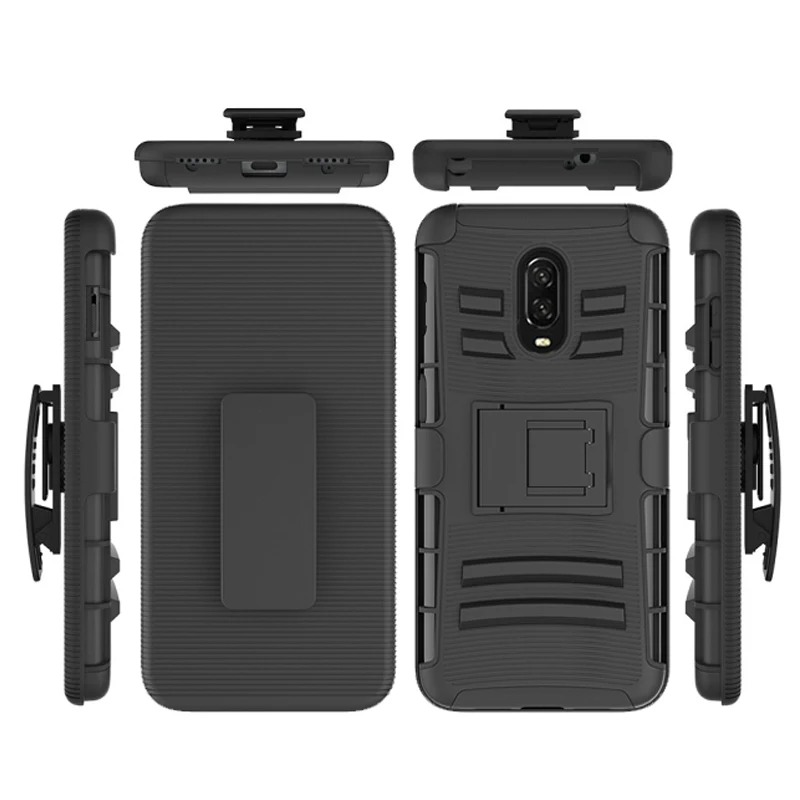 Чехол кобура для Oneplus 6T с зажимом ремня чехол 360 защитой передняя и задняя крышка