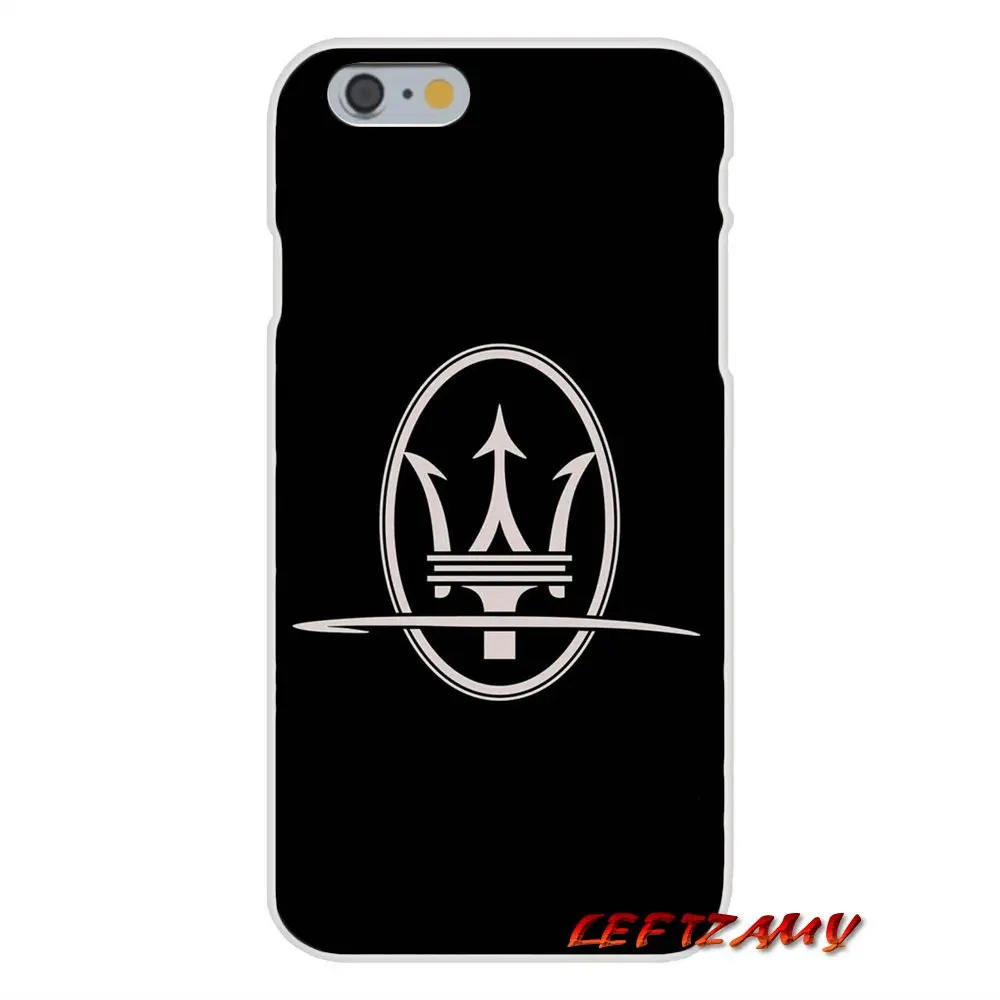 Автомобильный аксессуар логотип Maserati для iPhone X XR XS MAX 4 4s 5 5S 5C SE 6 S 7 8
