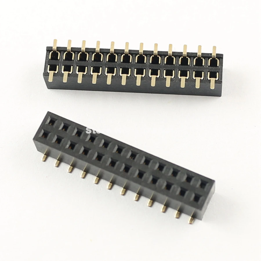 10 шт 2 мм 0 Шаг 2x12 штепселный 24 Pin Женский двухрядные штыревой разъём SMT полосы|pin strip