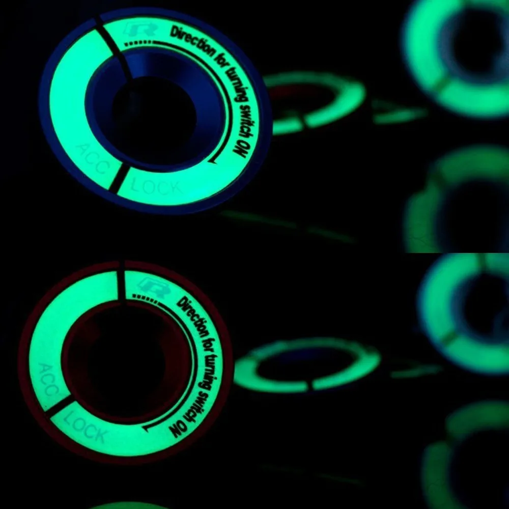 Светящийся Переключатель зажигания для автомобиля покрытие из сплава