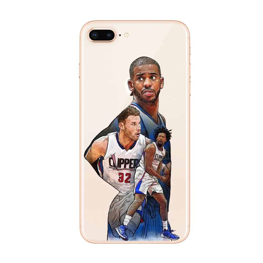 Баскетбольный чехол для телефона Кобе Джеймс Джордан iPhone X XS XR 8 7 6 S Plus 5 5S SE Coque