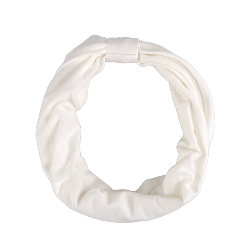Yoga Bandanas Girls Headwear Variety of Wear Method Cotton Sports Bandeau Elastic Hair Turban Wide Headbands 9 Colors | Спорт и