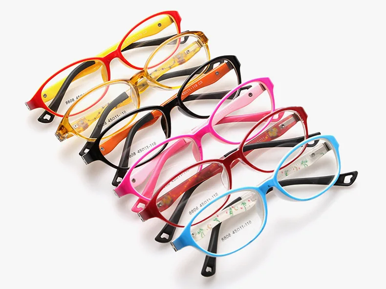 180 весенние очки TR90 детские оправы резиновые гибкие для девочек и мальчиков