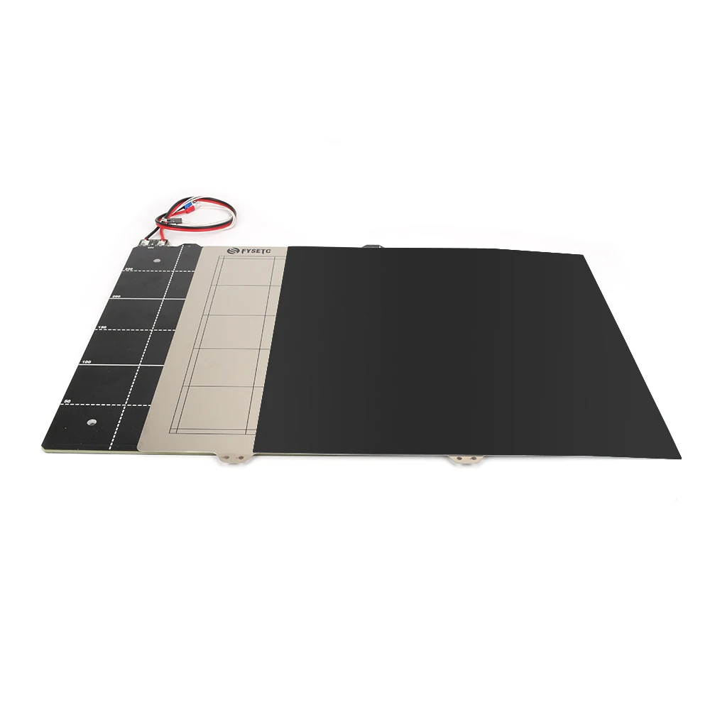 3D Printer Magnetic Heated Bed 24V Wiring Thermistor Kit With Steel Sheet 300*300mm For Creality CR-10 CR10 BLV MGN CUBE