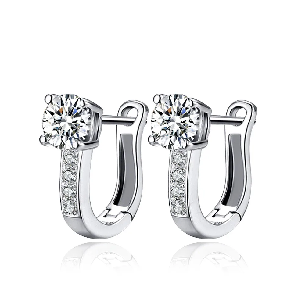 925 sterling silver women zircon earrings Han edition of the new crystal Unique design jewelry xh-012 | Украшения и аксессуары