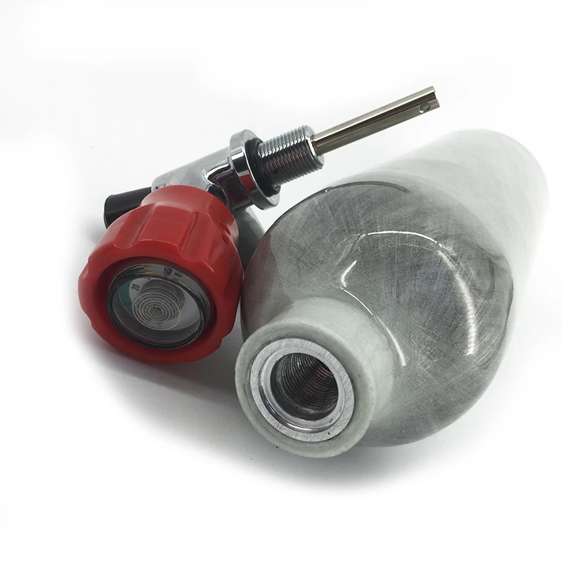 AC301191 винтовка PCP углеродный цилиндр/бак 1.1L 4500Psi для страйкбола глушитель с PCP клапаном 300 бар пневматическая винтовка M18* 1,5 Acecare