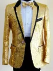 Роскошный тонкий мужской перламутровый Модный Блестящий комплект из 2 предметов (пиджак + брюки + галстук) для вечерние лета