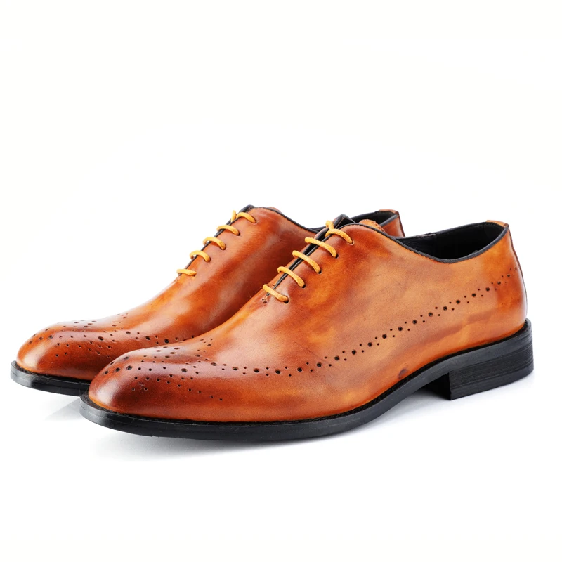 Мужская повседневная обувь из натуральной кожи на шнуровке черные красные