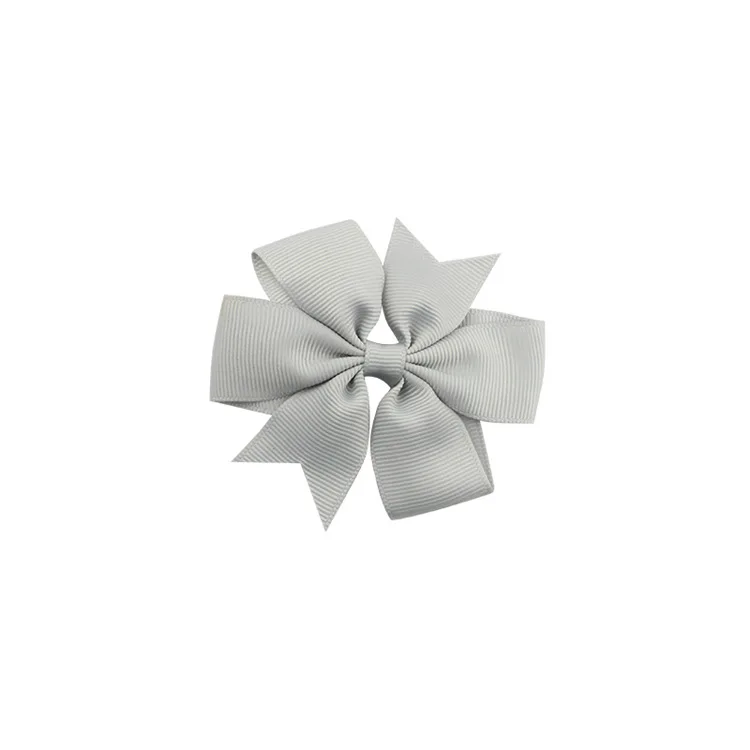 a25 Dark Grey 40 цветов сплошная корсажная лента банты заколки шпилька девушка бант для волос, бутик заколки для волос аксессуары для волос - Color: a25 Dark Grey