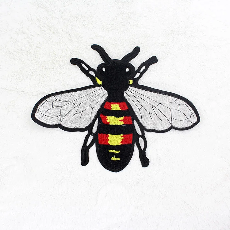 3 шт./лот Высококачественная вышитая кружевная ткань маленькая пчела Ткань Патч