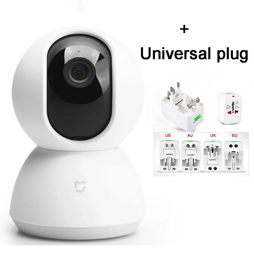 Оригинальная смарт-камера Xiaomi Mijia, колыбель с головкой, Версия 1080P HD, камера ночного видения 360 градусов, ip-камера, видеокамера для умного дома - Цветной: camera Universal