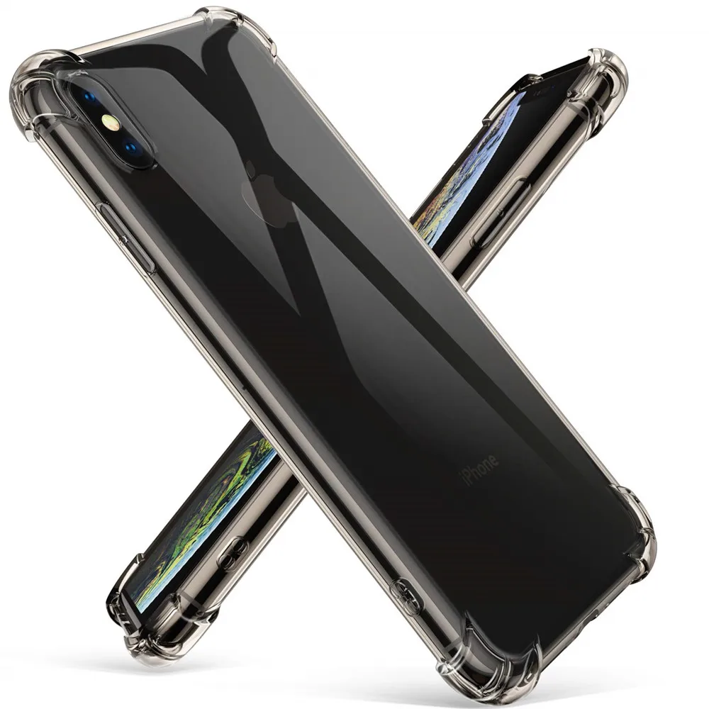 Shockproof Case For iPhone X 6 7 8 Plus Phone XS Max XR 5S 5 SE Covers Clear Soft Silicone TPU Coque |