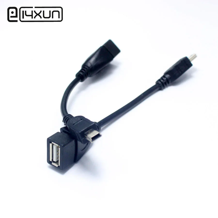 5Pin Micro USB штекер к 2 0 AF гнездо OTG адаптер Коннектор для телефона ПК U диск 1 шт.|plug adapter