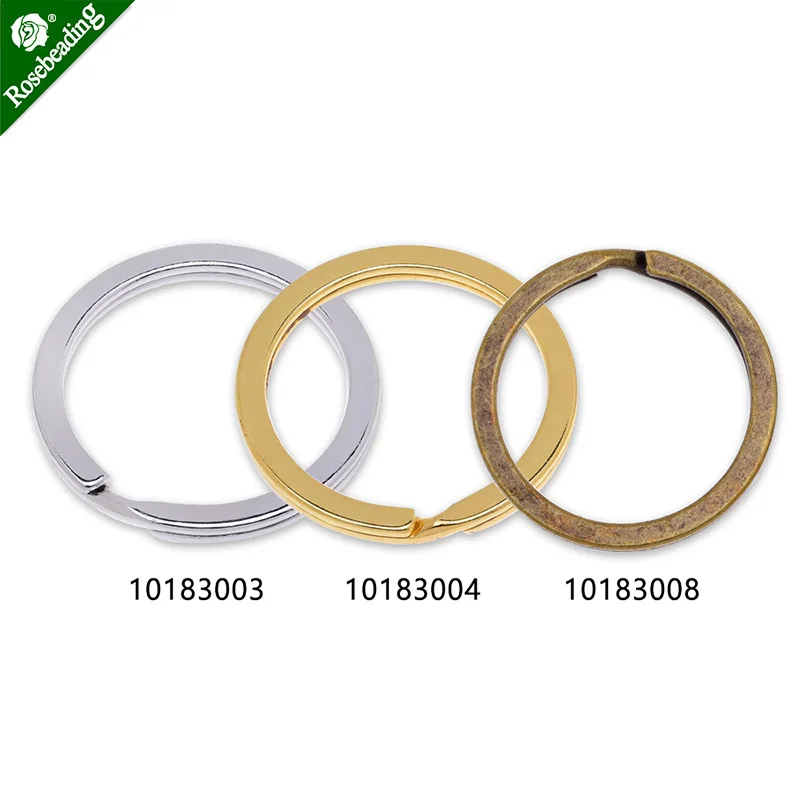 50 шт. металлические круглые кольца для ключей
