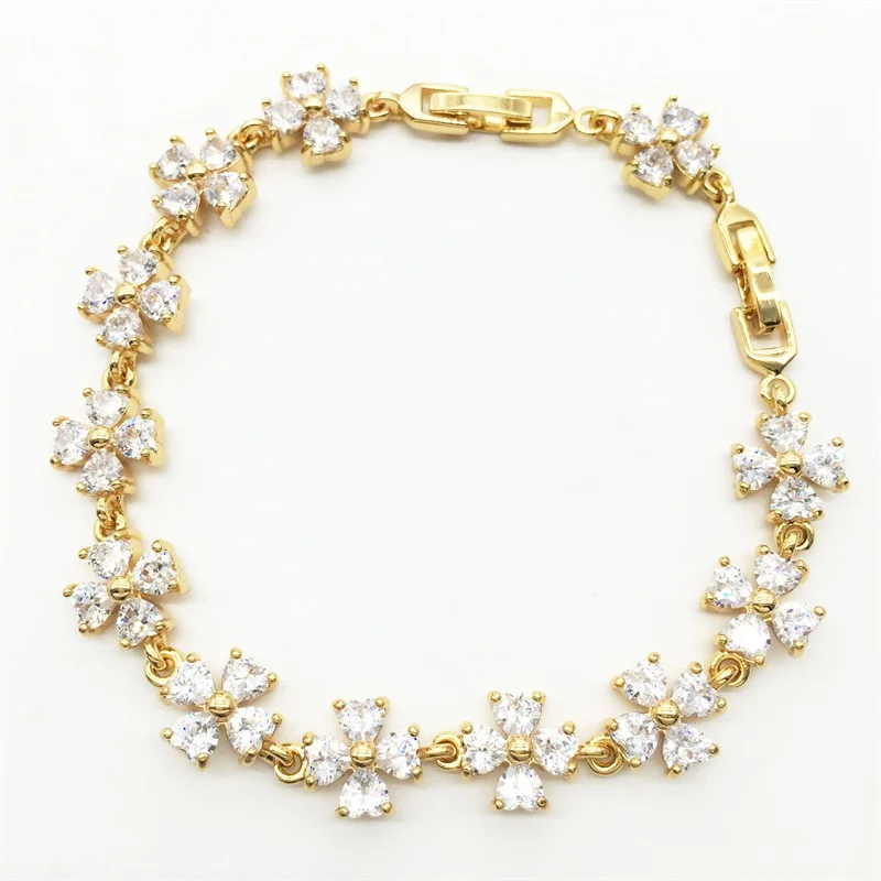 Привлекательный цветок в форме белого граната белый цвет женские браслеты и