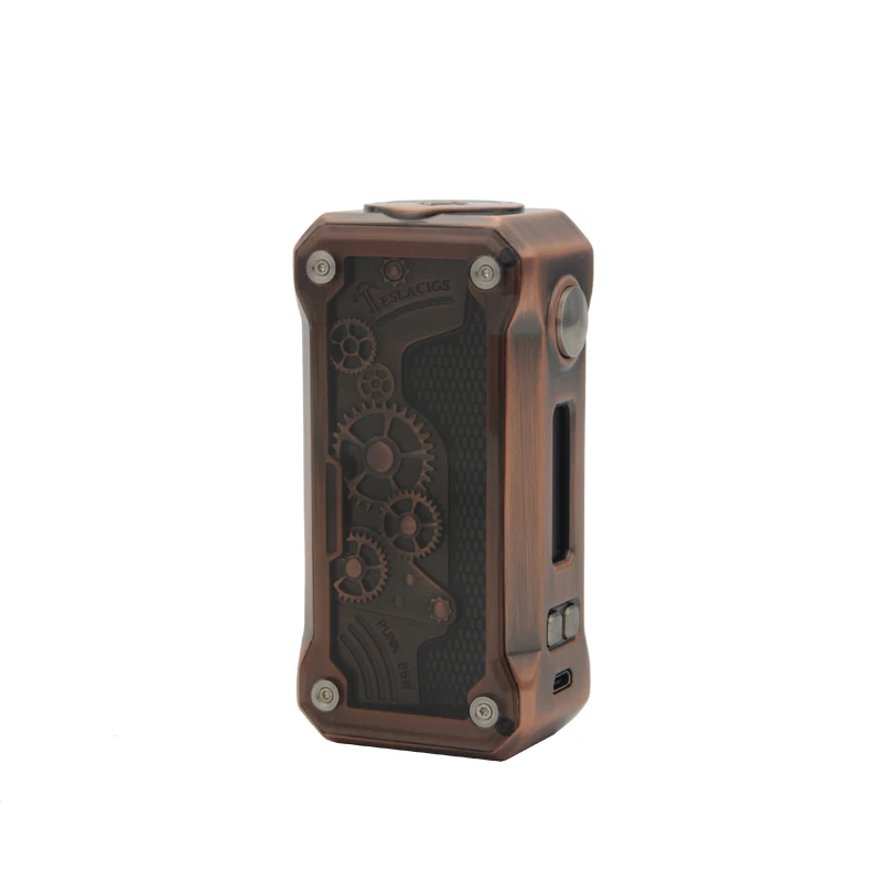 Оригинальный Teslacigs панк 85 Вт мод электронная сигарета с 510 резьбой fit 18650