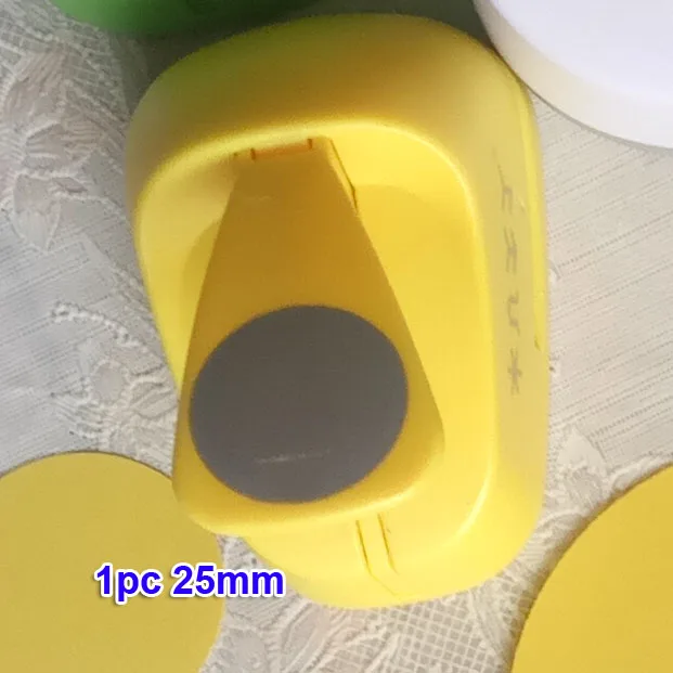 1pc 25mm Дырокол для кругов, 5 размеров, дырокол для рукоделия, дырокол для скрапбукинга, Дырокол eva maker, для детей, для скрапбукинга, резак для бумаги, тиснение, резче - Цвет: 1pc 25mm