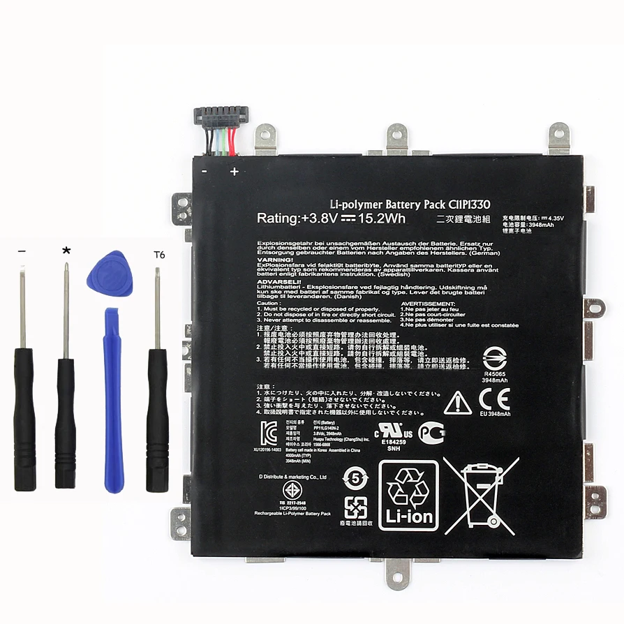 Оригинальный аккумулятор большой емкости C11P1330 для ASUS MeMO Pad 8 ME581C K01H K015 ME8150C с