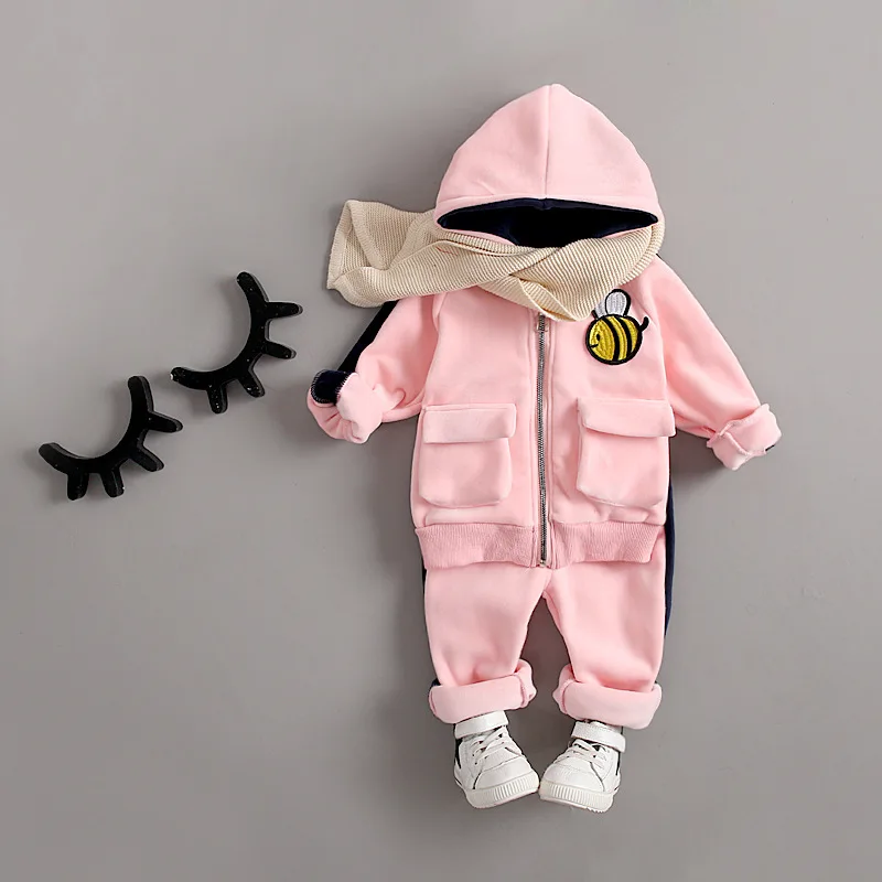Girls Clothing Sets Autumn Kids Clothes Tracksuit Set Children Sports Suit Outfits 1Year Cartoon Hoodie pants 2 Pieces Outerwear | Детская