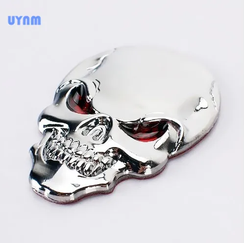 UYNM 3D автомобильный Мотоцикл Авто череп металлическая эмблема значок наклейка