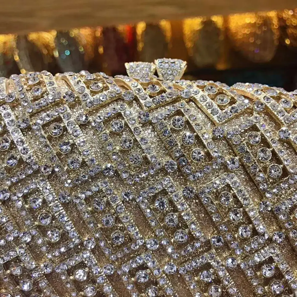 

lady Luxury crystal diamond evening bag women pochette purse party evening bags handbag prom purses wedding day clutches gift