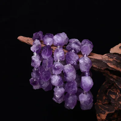

Star Rain Jewelry Natural Brazilian Amethysts Bracelet Crystal Protolith Cluster Protolith Bracelet Jewelry