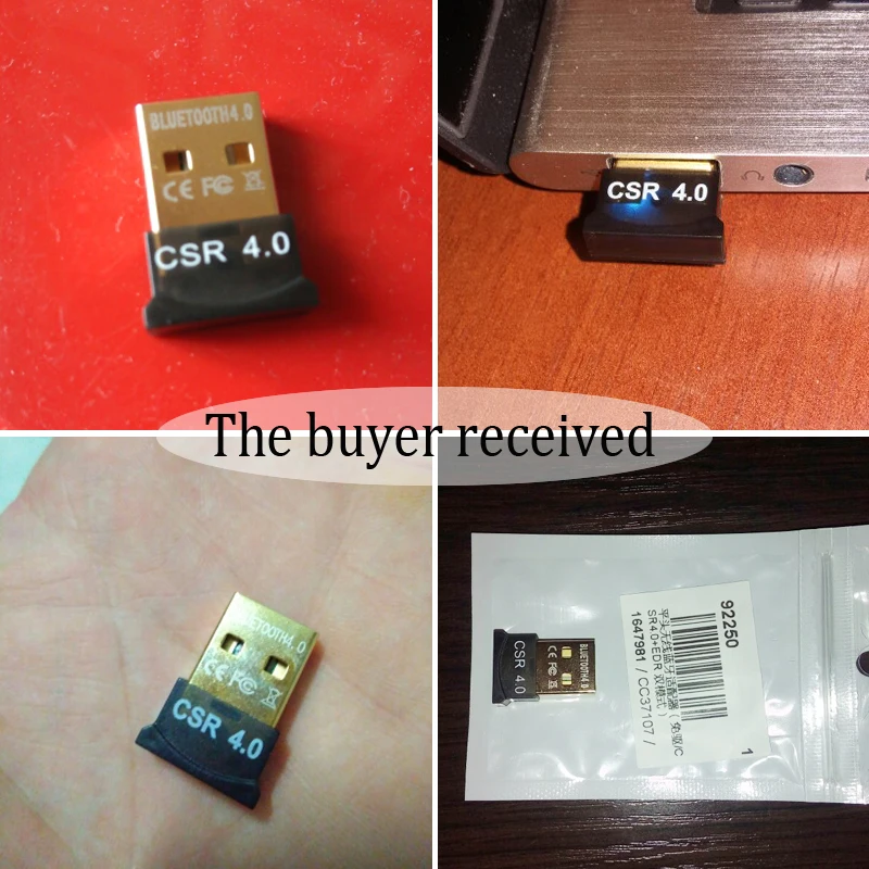Беспроводной Bluetooth ключ двойной режим USB Bluetooth CSR V4.0 адаптер Бесплатный драйвер USB2.0/3,0 20 м 3 Мбит/с для Windows 7 8 10 XP Vista