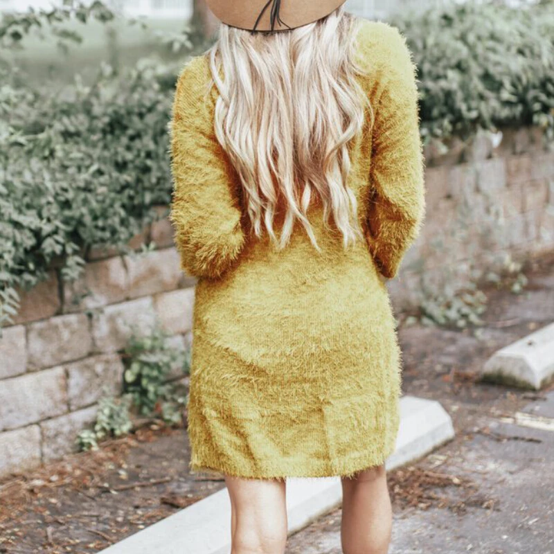 Женский зимний мешковатый свитер кардиган верхняя одежда Вязаный Свитер