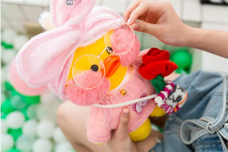30 см Lalafanfan Kawaii кафе Мими желтая утка плюшевая игрушка милая мягкая кукла мягкие животные куклы детские игрушки подарок на день рождения для детей