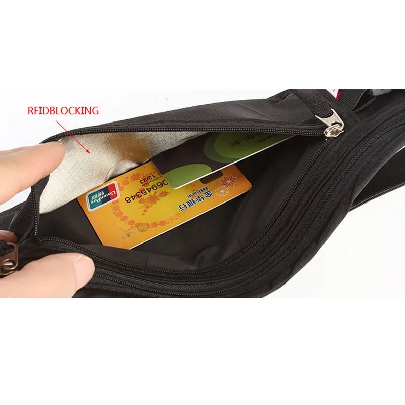 Дорожная поясная сумка под прикрытием безопасная Скрытая RFID сумка|waist bag|fanny pack