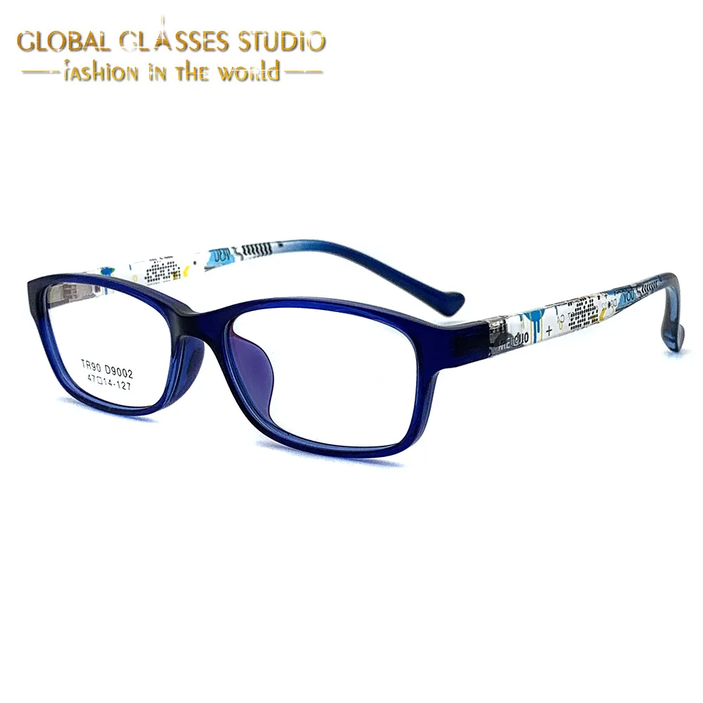 

High Quality Acetate Kids' Glasses Frame Sports Boy/Girl TR90 Eyeglasses D9002 C3/C4