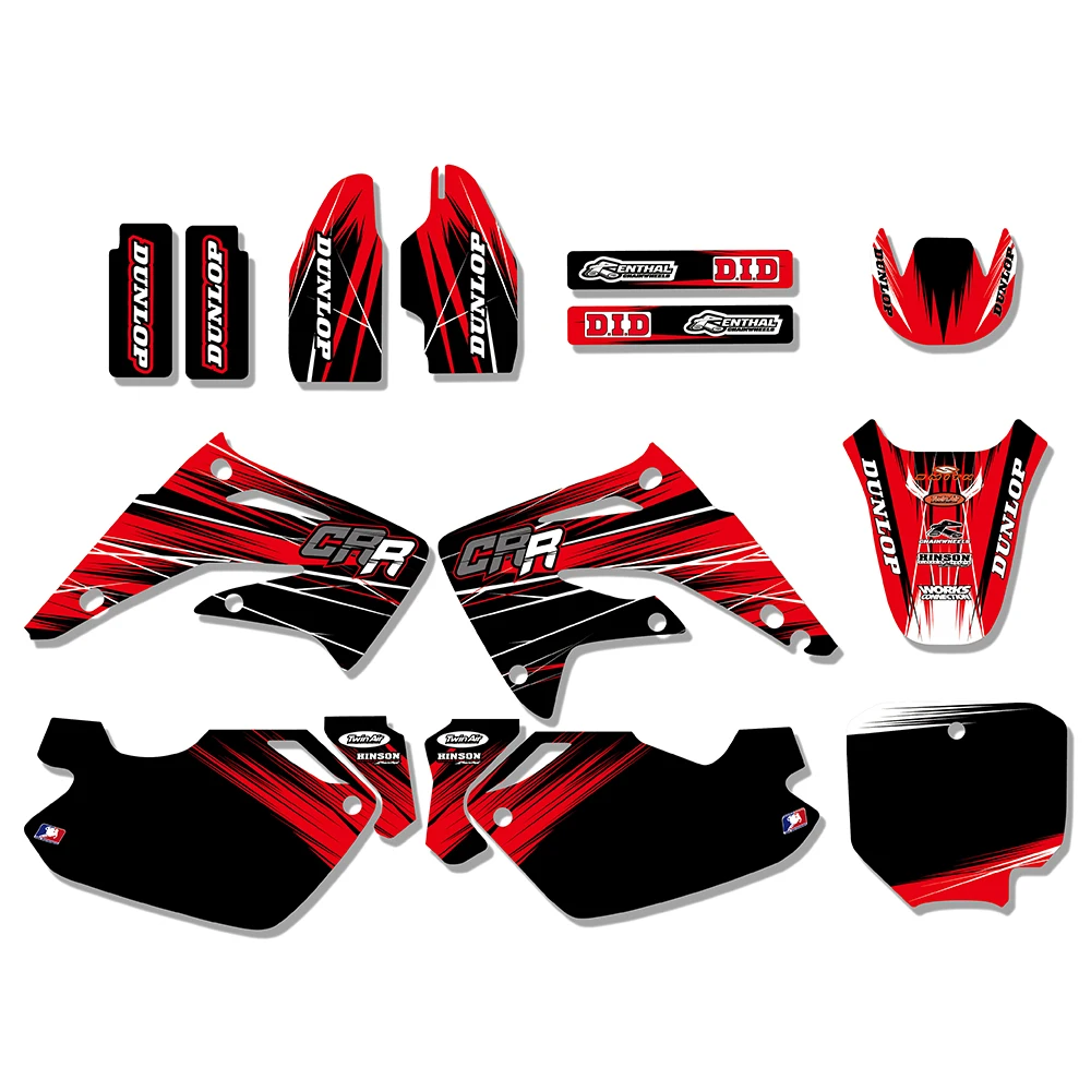 Графические наклейки для мотоцикла Honda CR85R CR85 2003 04 05 06 07 08 09 10 11 2012|sticker kit|team graphicsdecal
