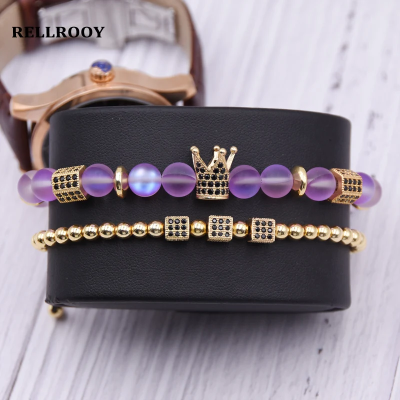 2019 новые браслеты модная цепочка из натурального Лабрадорит бусины браслет CZ с