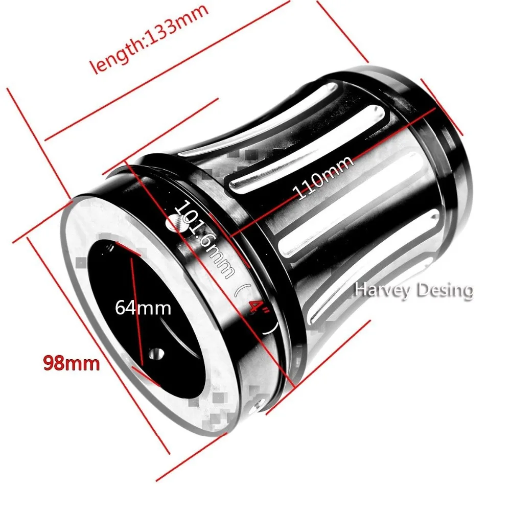 Edge Cut Exhaust Muffler Tips Fit For Harley Touring Rinehart Pipes 4&quot | &amp Systems(Motorcycle)