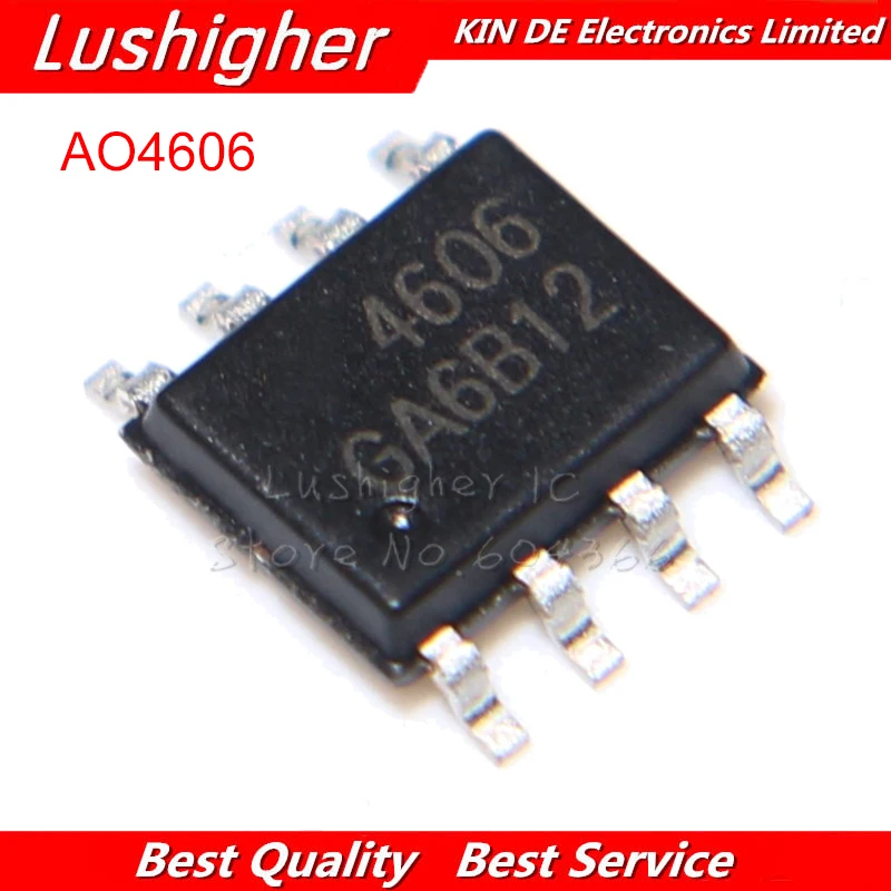 10 шт. AO4606 SOP8 4606 SOP A04606 SMD POWER MOSFET новый оригинальный|mosfet power|mosfet 10pcsmosfet smd |