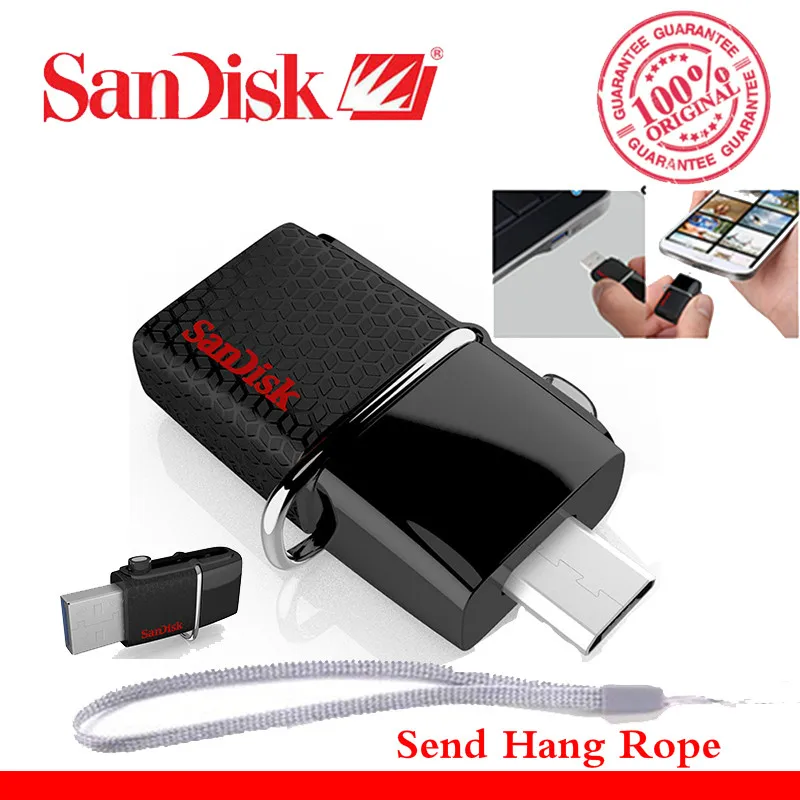 SanDisk USB флеш накопитель OTG 32 Гб Флешка 64 16 SDDD2 130 м/с 3 0 флешки 128 ГБ флешка|32gb pen drive|usb