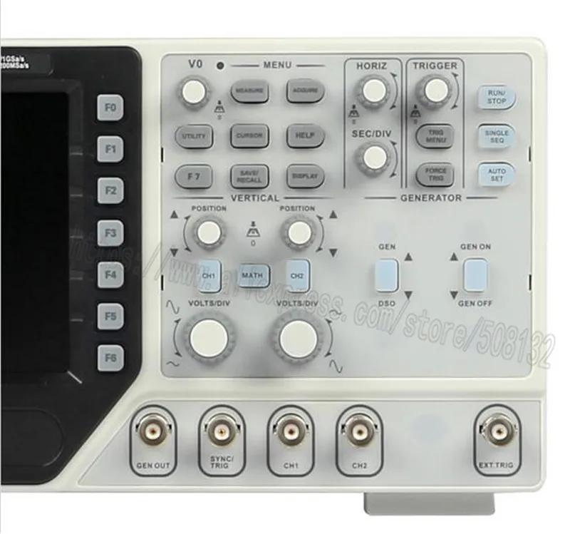 Hantek DSO4102C цифровой осциллограф 2CH 100 МГц генератор осциллографа внешнего триггера