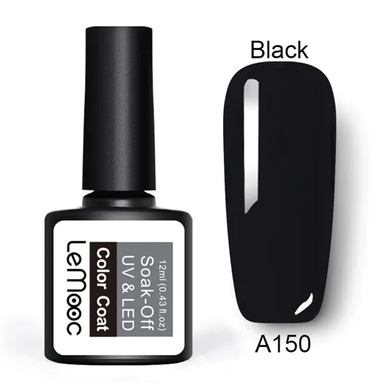 A150 Lemooc голубой гель лак Лаки 8 мл 229 Цвета лак для ногтей гель uv Vernis светодиодный! полупостоянная замочить от геля для ногтей маникюра для ногтей Гель-лак - Цвет: A150