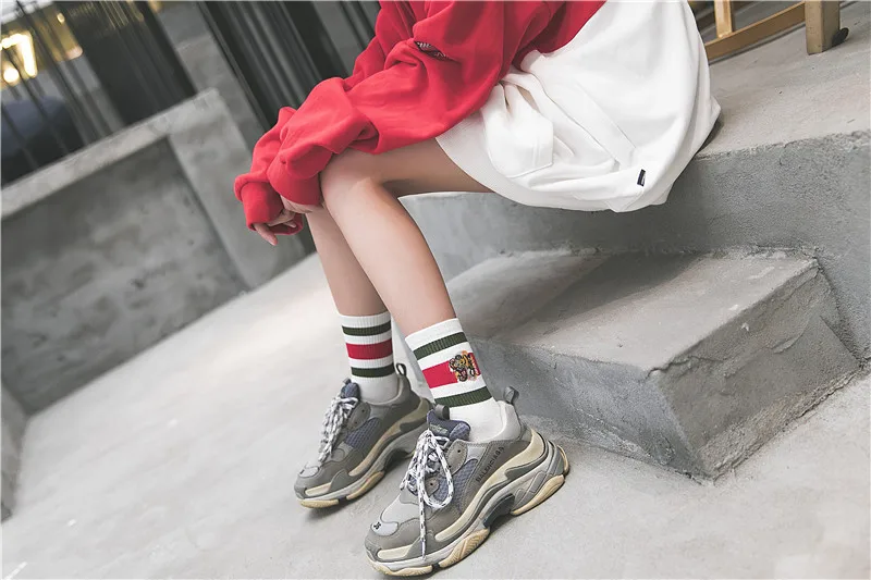 Harajuku/Новинка года; сезон осень-зима; женские модные носки с тигром; calcetines mujer sokken skarpetki damskie chaussette femme