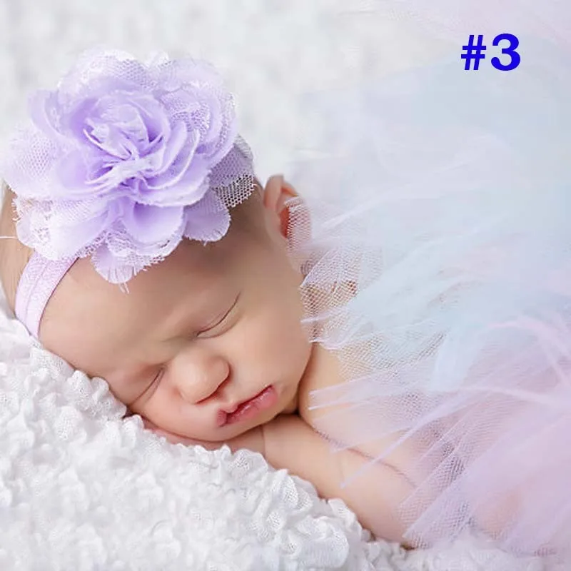 Новая юбка пачка для новорожденных 9 цветов повязка на голову с подходящими