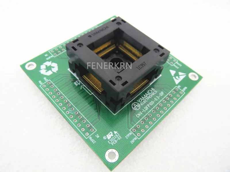 Opentop QFP100 LQFP100 IC357 YAMAICHI шаг: 0 5 мм IC адаптер для горения испытательное место гнездо